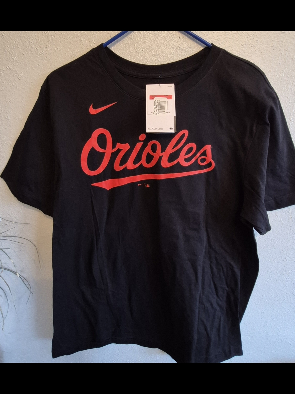 Nike Men Orioles Short Sleeve Tee - Black/Red